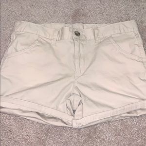 khaki shorts